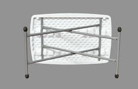 โต๊ะพับหน้าพลาสติกอย่างหนา เกรดA ขนาด 76*50*71.5 ซม.