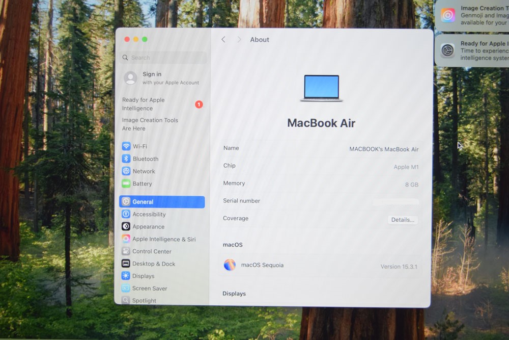 ขาย MacBook Air (13-inch M1) Retina สี Space gray เครื่องไร้รอย สุขภาพแบต 90%