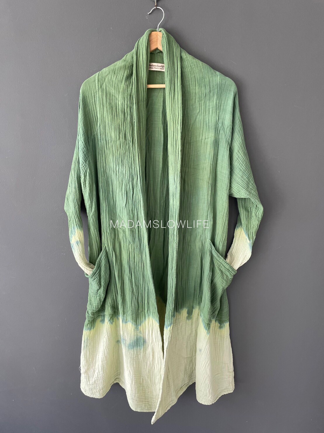 เสื้อคลุม ตัวยาว Over Coat Long เนื้อผ้าคอตตอน Cotton 100% เนื้อผ้านิ่ม Soft touch