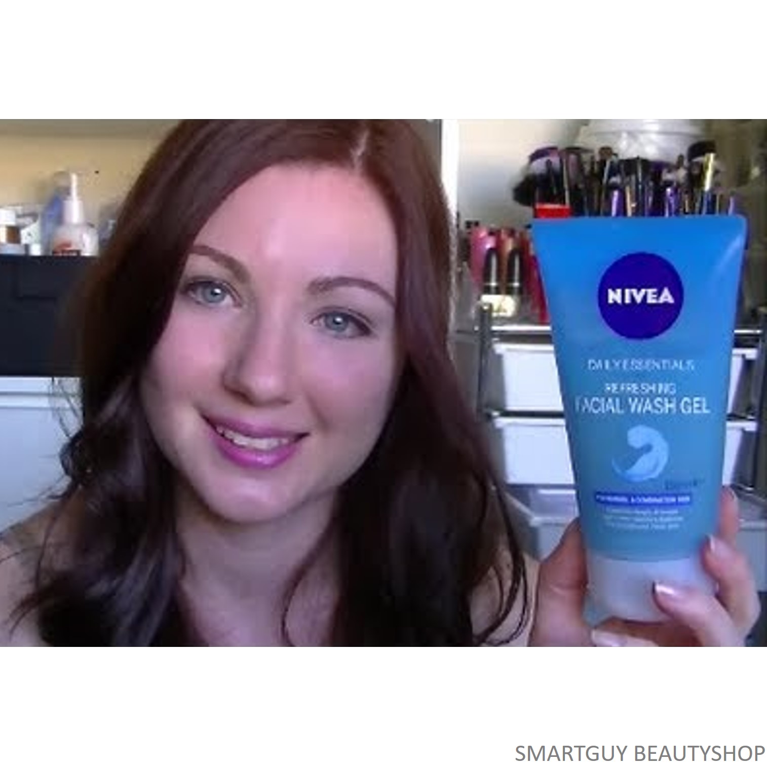 NIVEA Daily Essentials Refreshing Facial Wash Gel 150ml ผลิตภัณฑ์ทำความสะอาดผิวหน้าสูตรพิเศษใหม่ล่าสุดจากนีเวีย สินค้านำเข้าจากต่างประเทศ