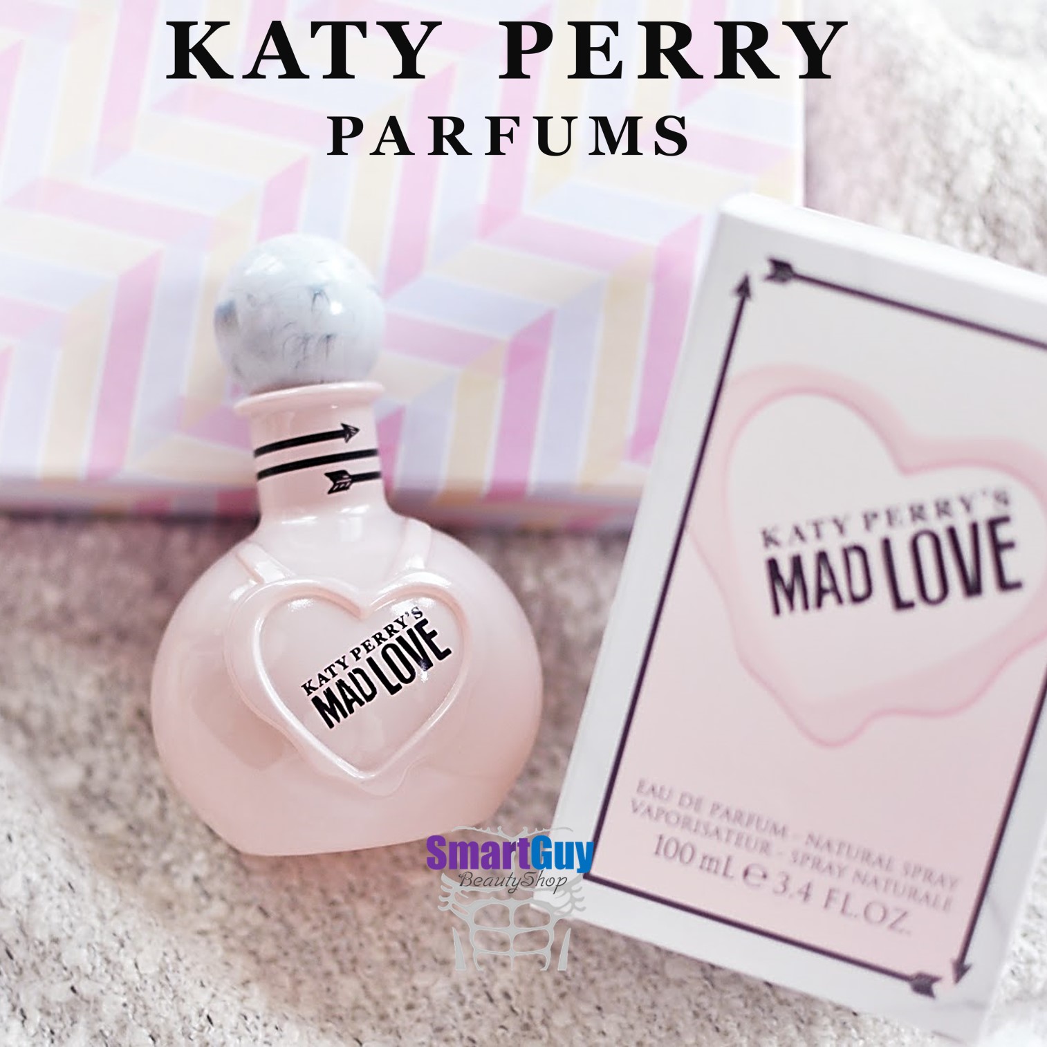 KATY PERRY’S MAD LOVE Eau De Parfum Natural Spray Vaporisateur 100ml. น้ำหอมลิขสิทธิ์แท้จากนักร้องสาวเคที่ เพอร์รี่กลิ่นหอมหวานไฮโซสุดเซ็กซี่สำหรับสาวที่มาพร้อมความมั่นใจผสานความเซ็กซี่ สินค้านำเข้าของแท้ 100%