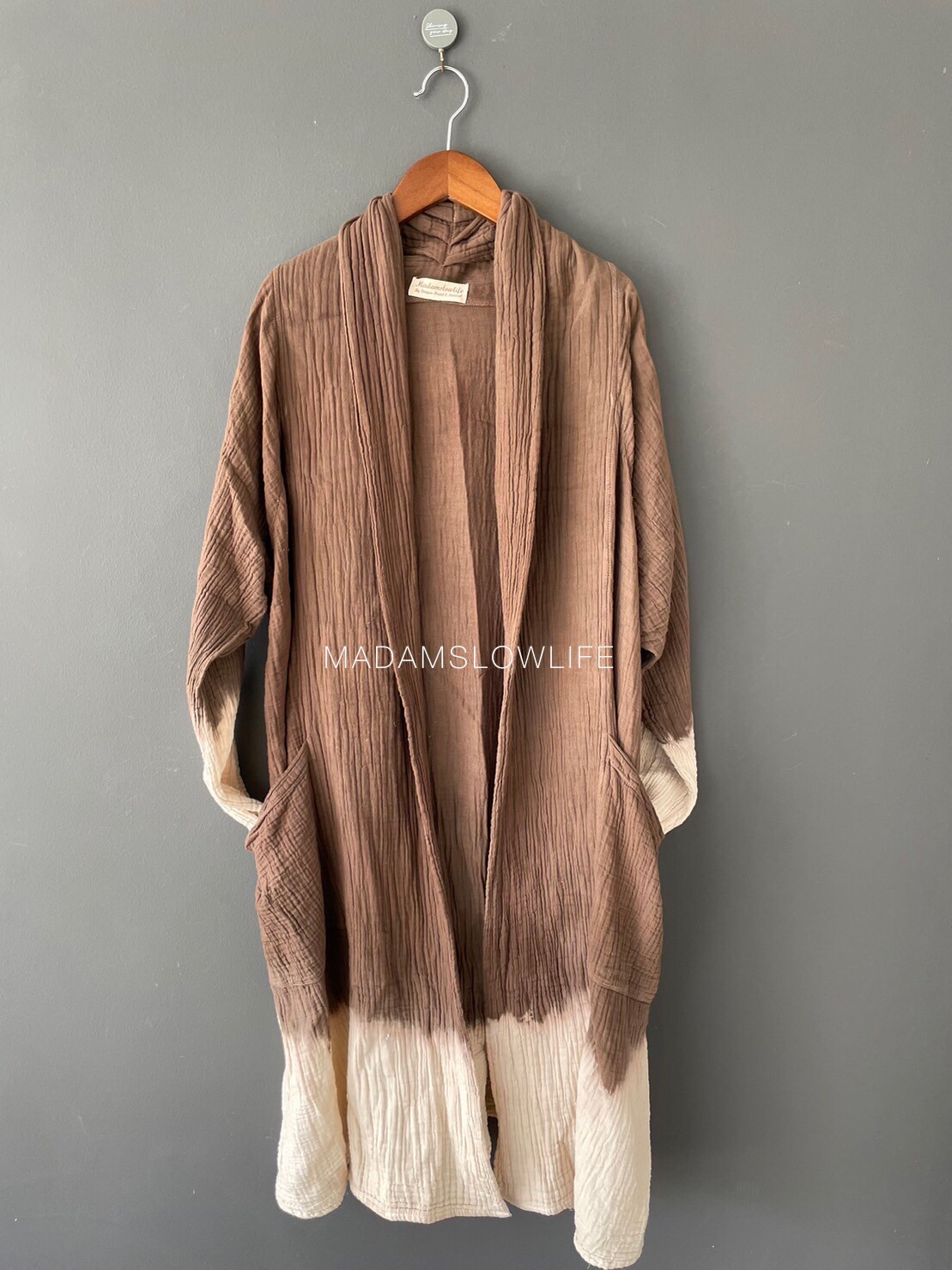 เสื้อคลุม ตัวยาว Over Coat Long เนื้อผ้าคอตตอน Cotton 100% เนื้อผ้านิ่ม Soft touch
