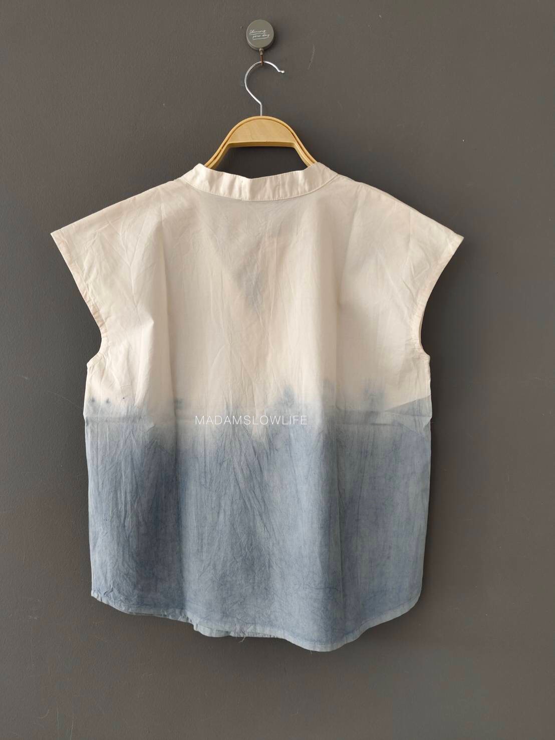 เสื้อผู้หญิงคอจีน สีคราม สีม่วง สีเทา Size:F