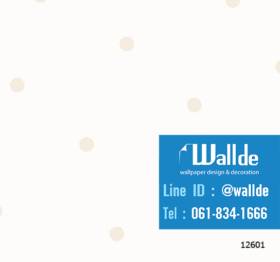 วอลเปเปอร์ห้องเด็ก วอลเปอร์ลายการ์ตูน ลายจุด