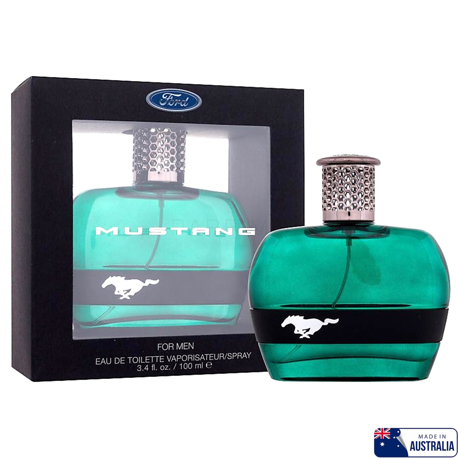 FORD MUSTANG Green FOR HIM 100ml น้ำหอมผู้ชายกลิ่นหอมสุดพิเศษรับประกันลิขสิทธิ์ของแท้นำเข้าจากออสเตรเลียพร้อมส่ง