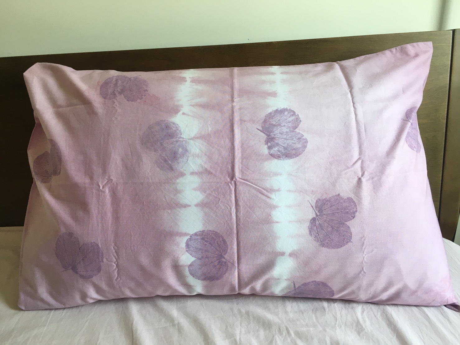 (รับผลิตออเดอร์) ปลอกหมอนหนุนขนาดมาตรฐาน 48cmX70cm ผ้าคอตตอน100%เนื้อดี ย้อมสีปลอดสารพิษ สีม่วง