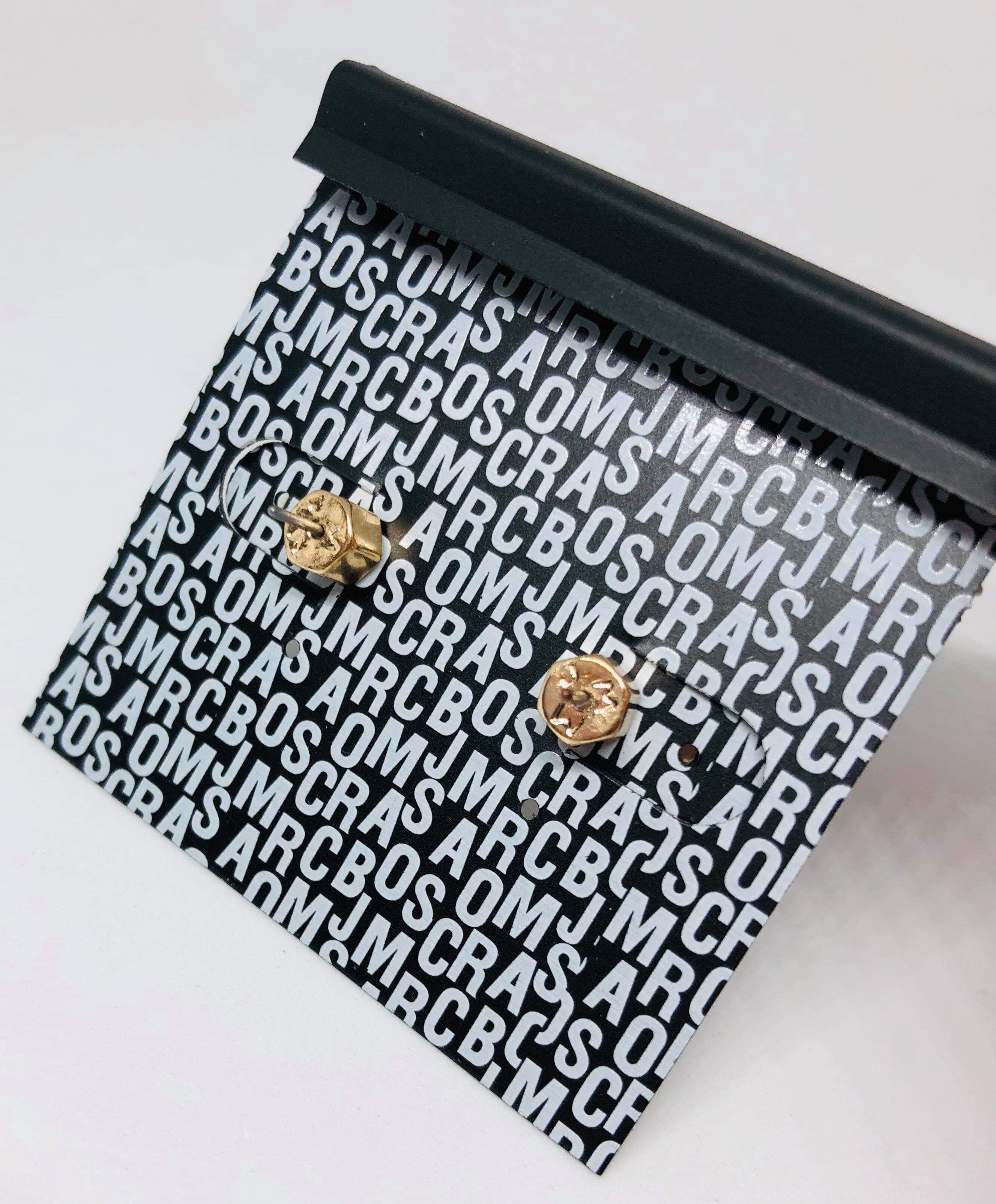 Marc Jacobs Colors Letters Button Disc Stud Earrings