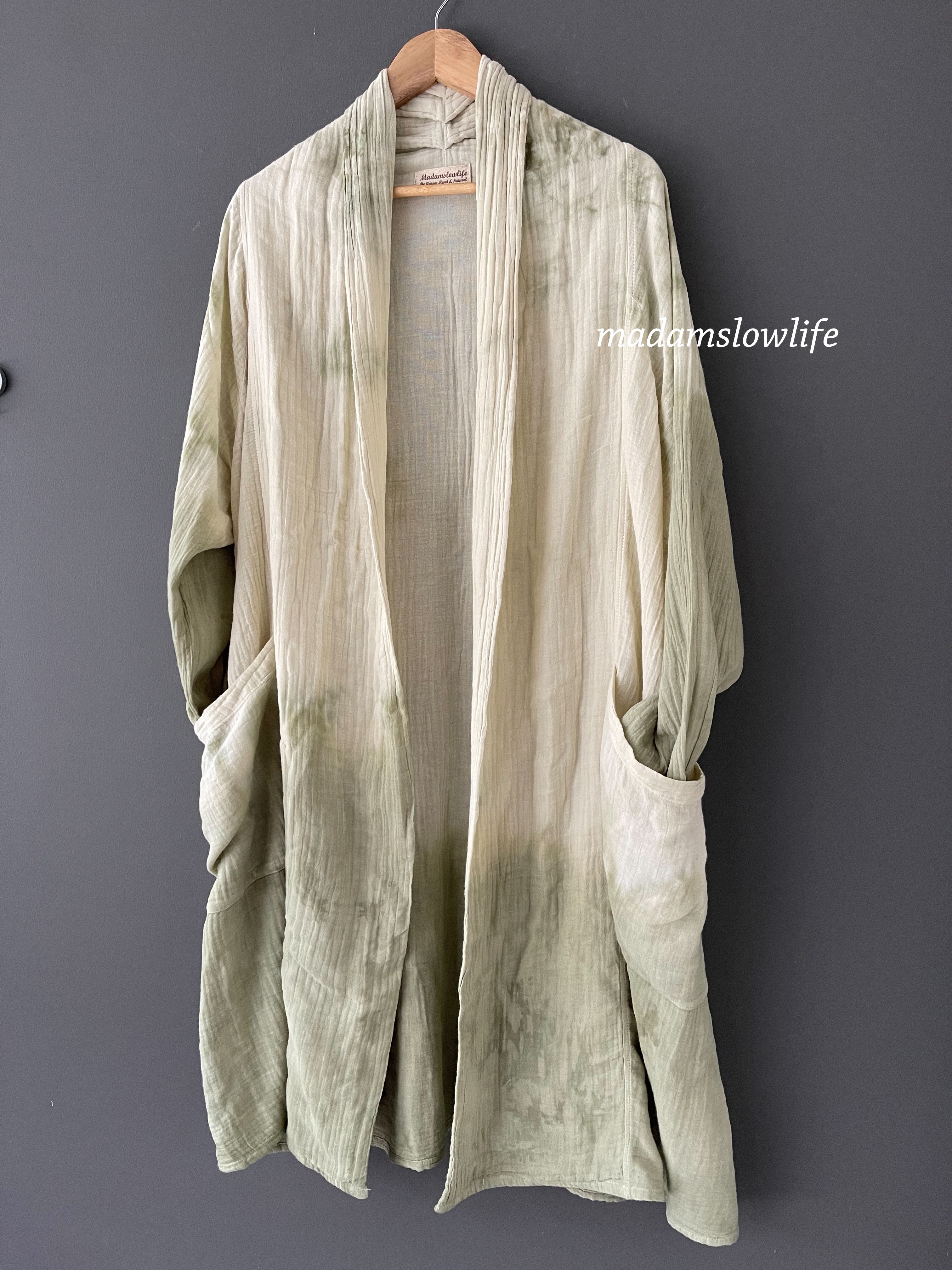 เสื้อคลุม ตัวยาว Over Coat Long เนื้อผ้าคอตตอน Cotton 100% เนื้อผ้านิ่ม Soft touch