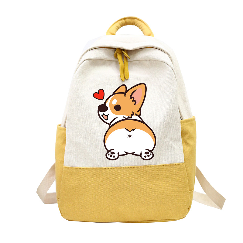 กระเป๋าเป้สะพายหลัง Corgi Dog