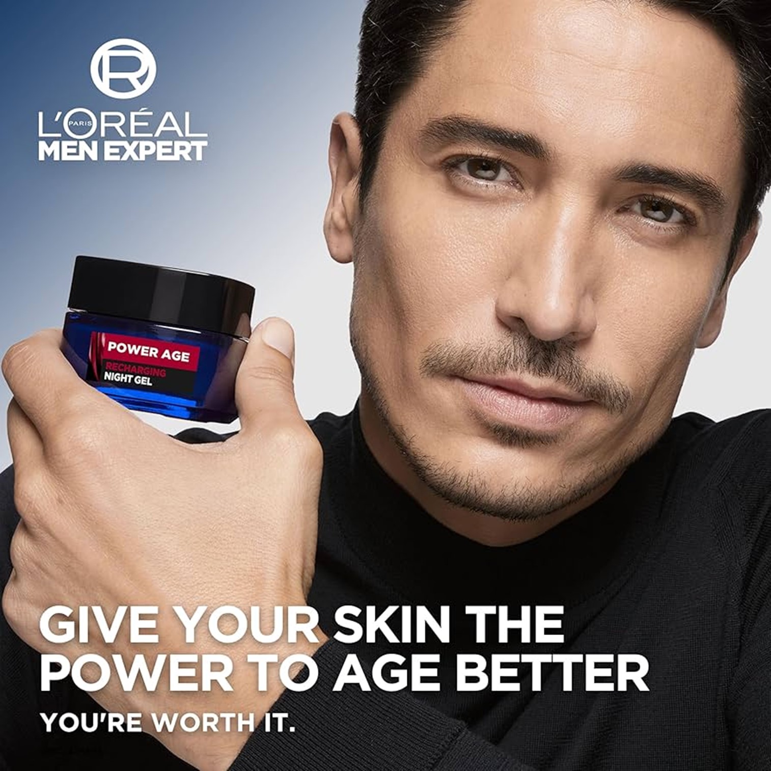 L'Oréal Men Expert Power Age Recharging Night Gel 50ml ผลิตภัณฑ์บำรุงผิวหน้าผู้ชายตอนกลางคืนสูตรพิเศษสินค้านำเข้าจากออสเตรเลียของแท้พร้อมส่ง
