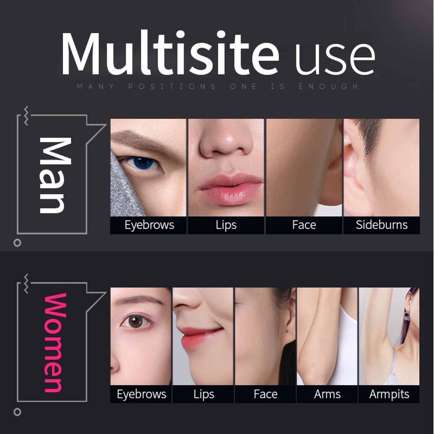 BlueMan EyeBrow Trimmer Men’s Speed Type Electric ชุดอุปกรณ์อิเล็คทริคจัดแต่งคิ้วสำหรับผู้ชายมีสไตล์