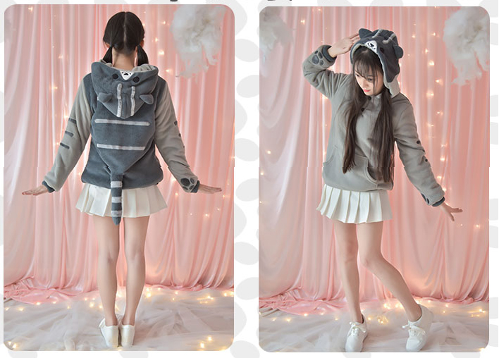 เสื้อกันหนาว ลาย Neko Atsume