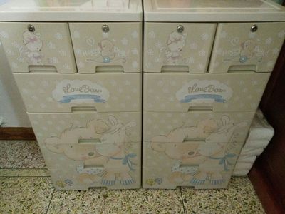 ลิ้นชักเก็บของ/ตู้เสื้อผ้าการ์ตูน 5 ชั้น