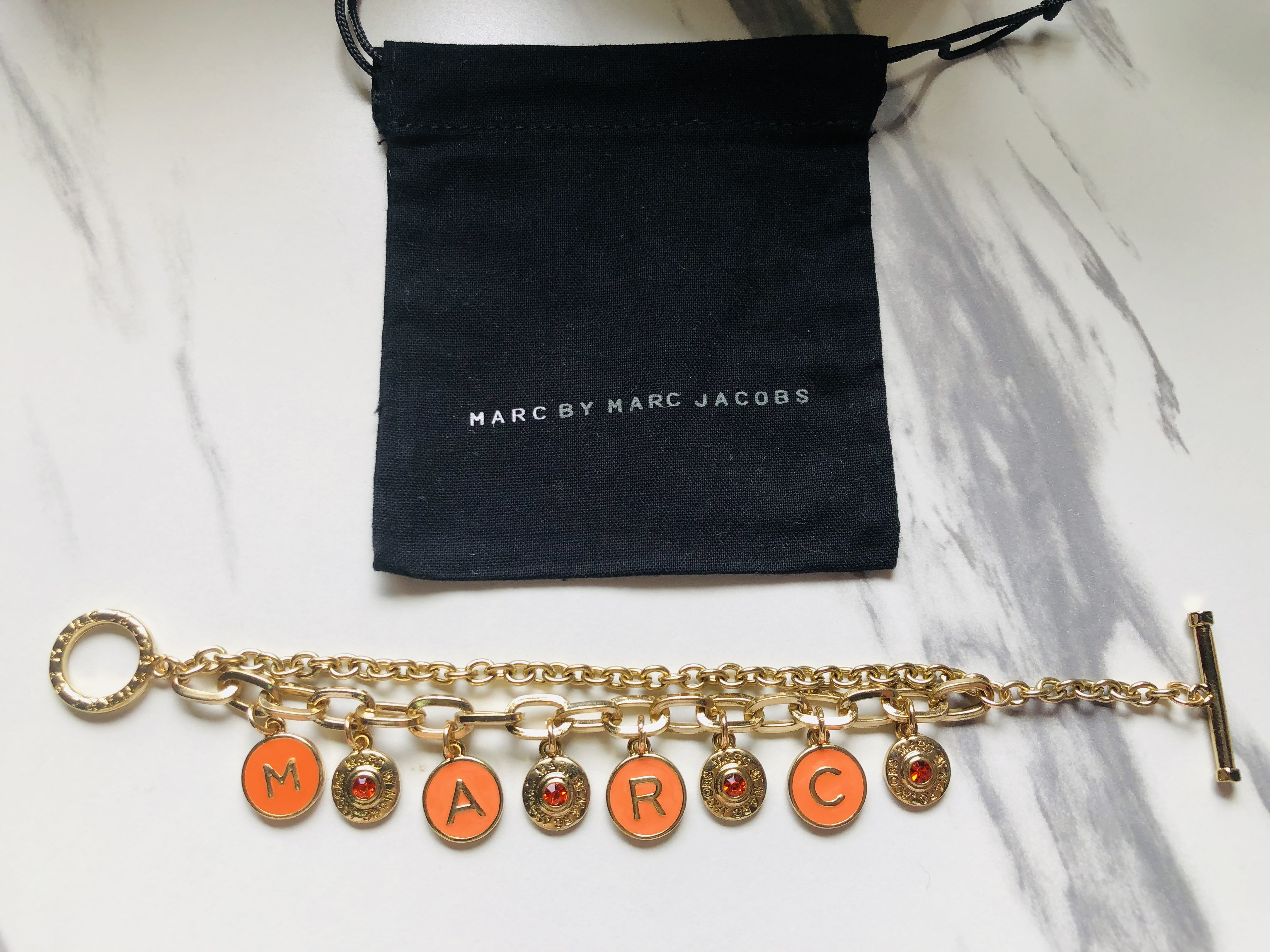 Marc Jacobs Classic Charm Bracelet - Orange Gold