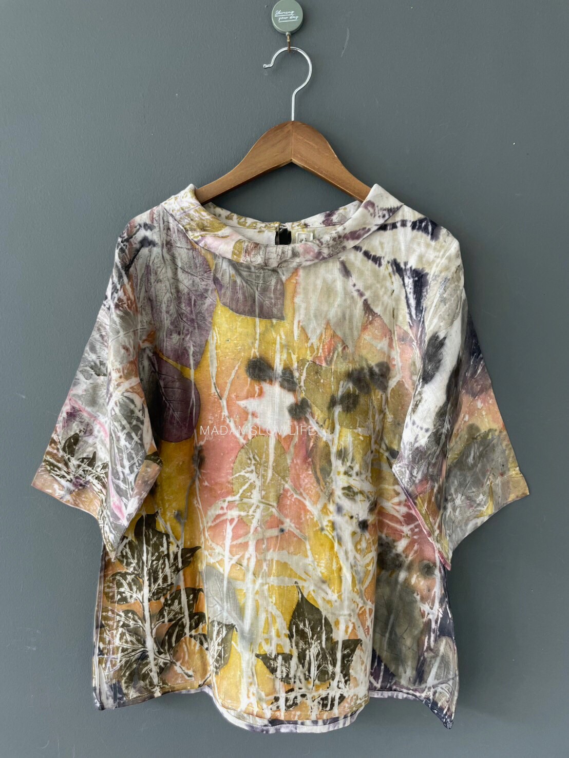 เสื้อลินิน ECO Print Size อก 40 นิ้ว