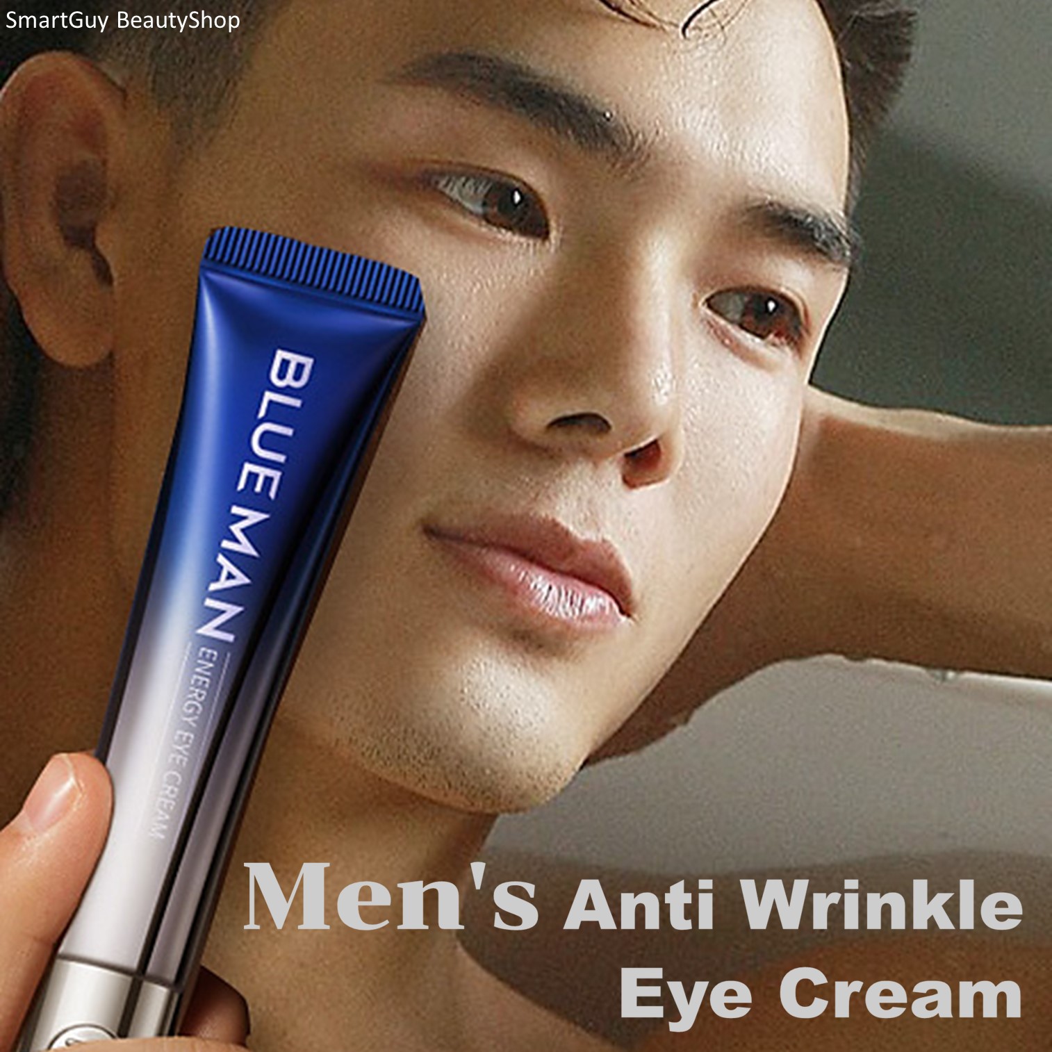 BLUE MAN Black Circle Removal Men's Anti Wrinkle Eye Cream ครีมบำรุงผิวรอบดวงสูตรพิเศษสำหรับผู้ชาย