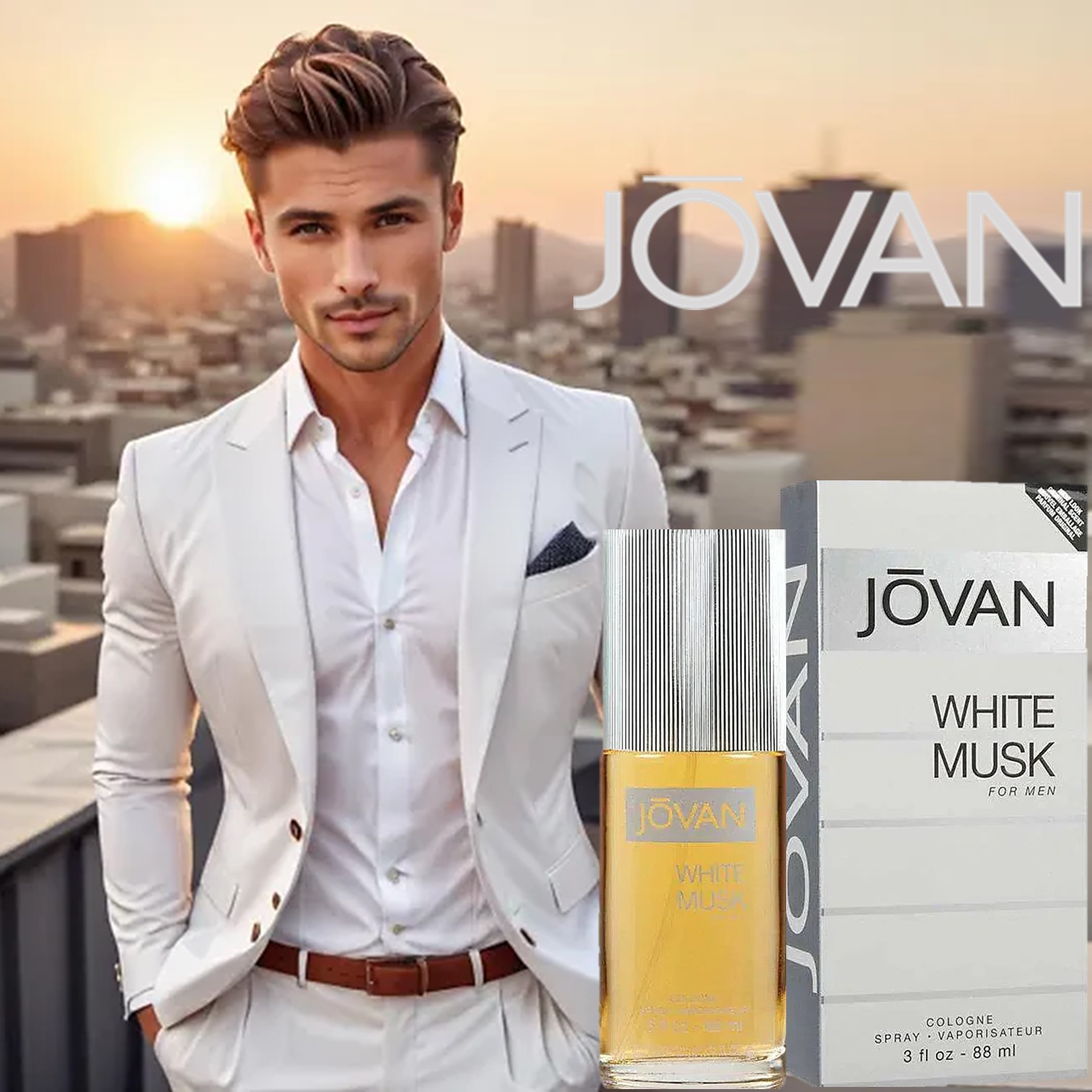 Jovan White Musk For Men Cologn 88ml น้ำหอมผู้ชายกลิ่นสุดคลาสสิคจากต่างประเทศของแท้พร้อมส่ง