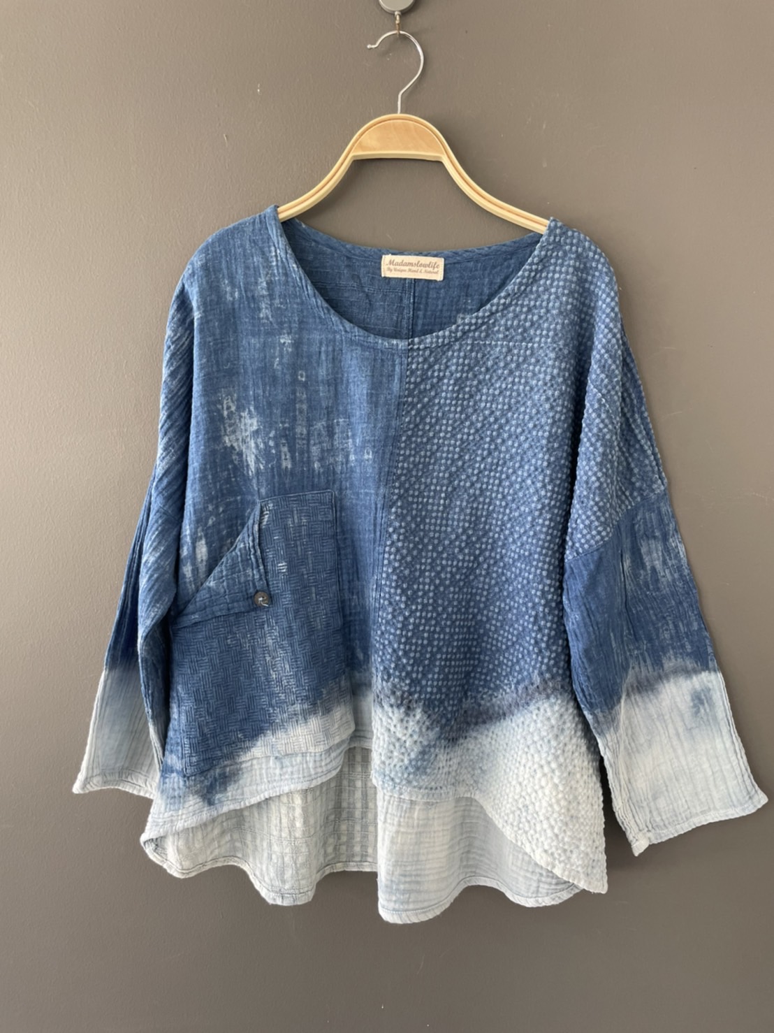 เสื้อยืดผู้ใหญ่ผ้าคอตตอน100%มัดย้อมสีปลอดสารพิษ Size:F