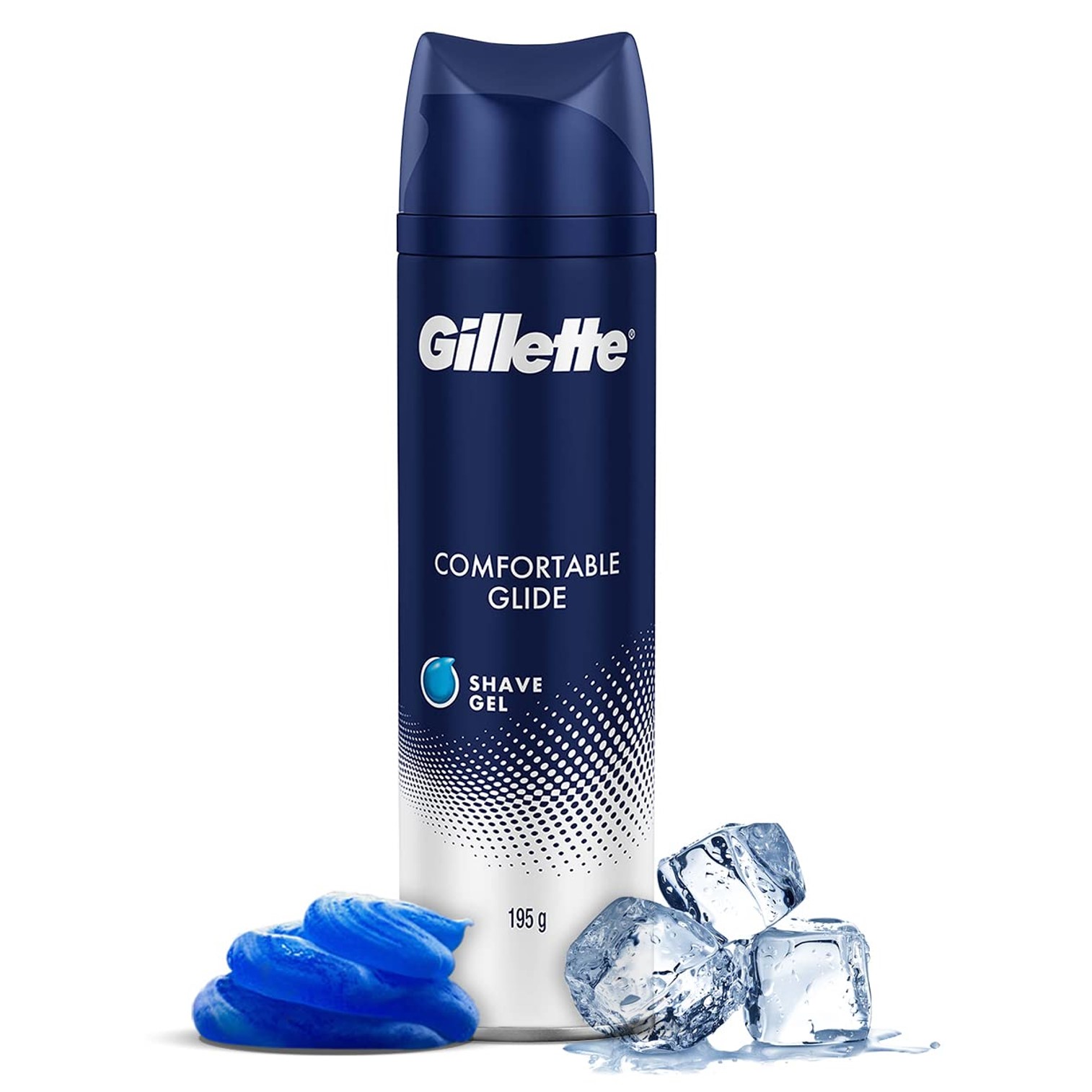 Gillette Shave Gel Comfort Glide 195g เจลโฟมโกนหนวดสูตรพิเศษสินค้านำเข้าจากออสเตรเลียของแท้พร้อมส่ง