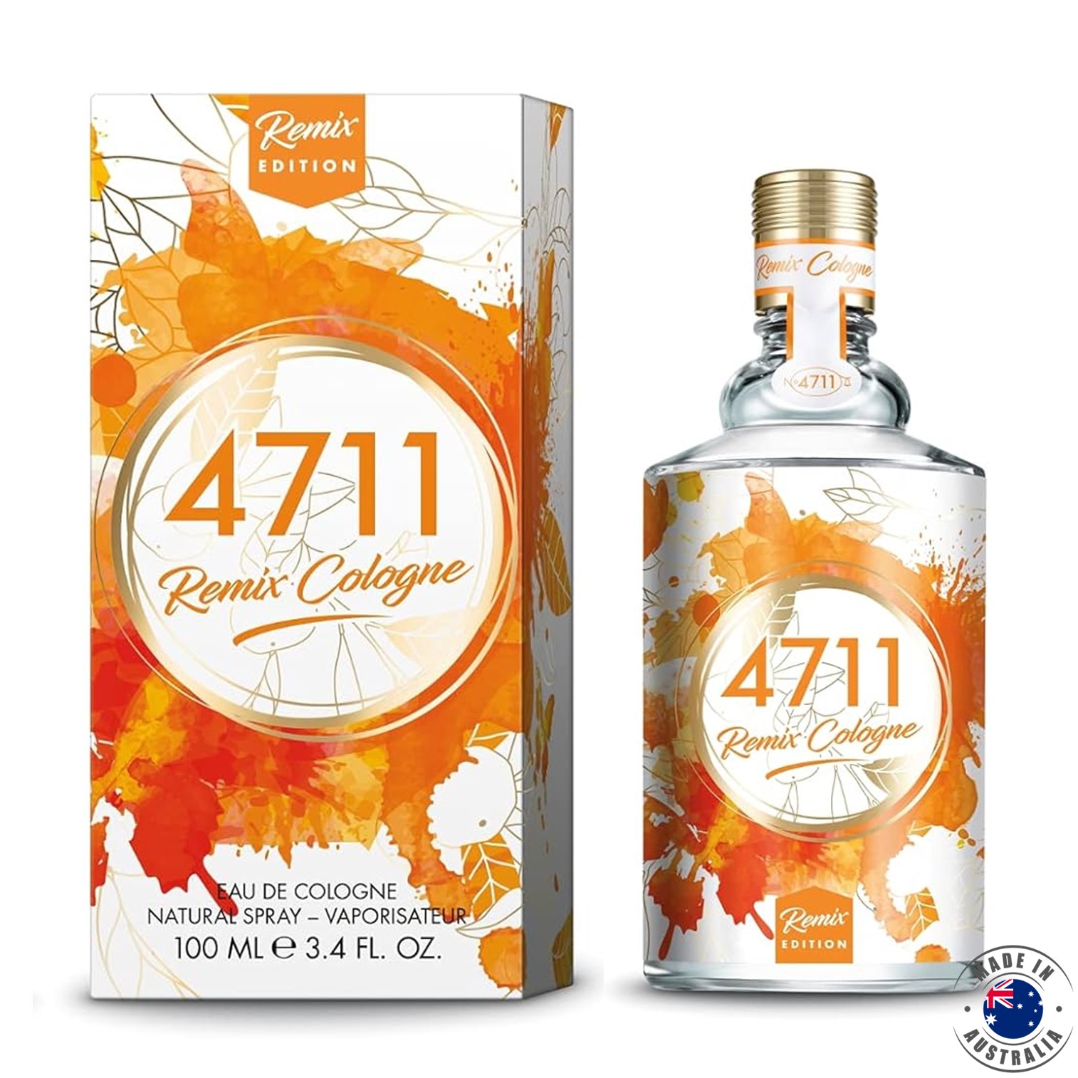 Muelhens 4711 Remix Cologne Orange for Women 100ml น้ำหอมสำหรับผู้หญิงกลิ่นหอมใหม่สุดพิเศษรับประกันลิขสิทธิ์แท้นำเข้าจากออสเตรเลียพร้อมส่ง