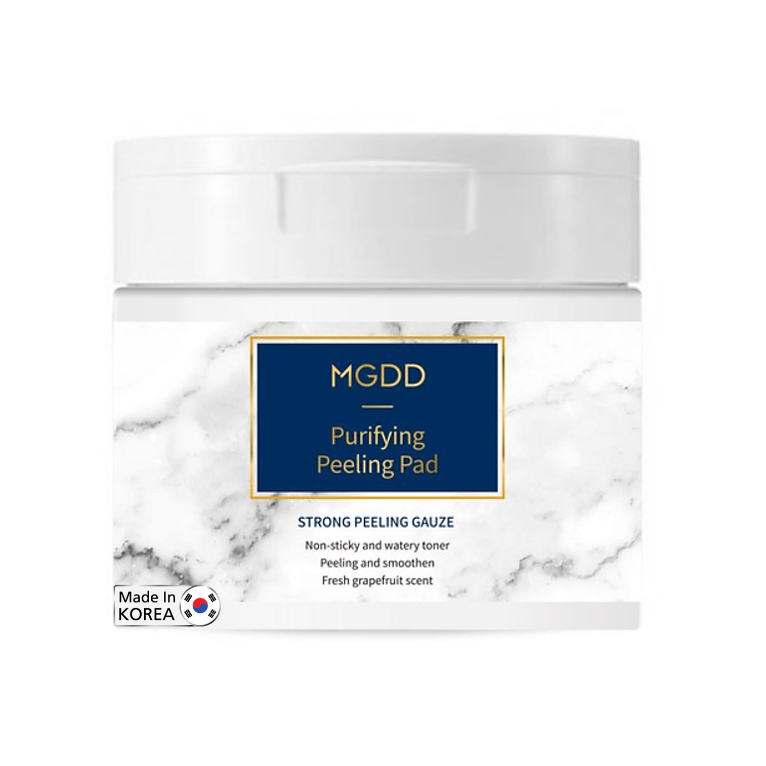 MGDD Purifying Peeling Pad แผ่นเช็ดทำความสะอาดผิวหน้าพร้อมการบำรุงสูตรพิเศษจากเกาหลีของแท้พร้อมส่ง