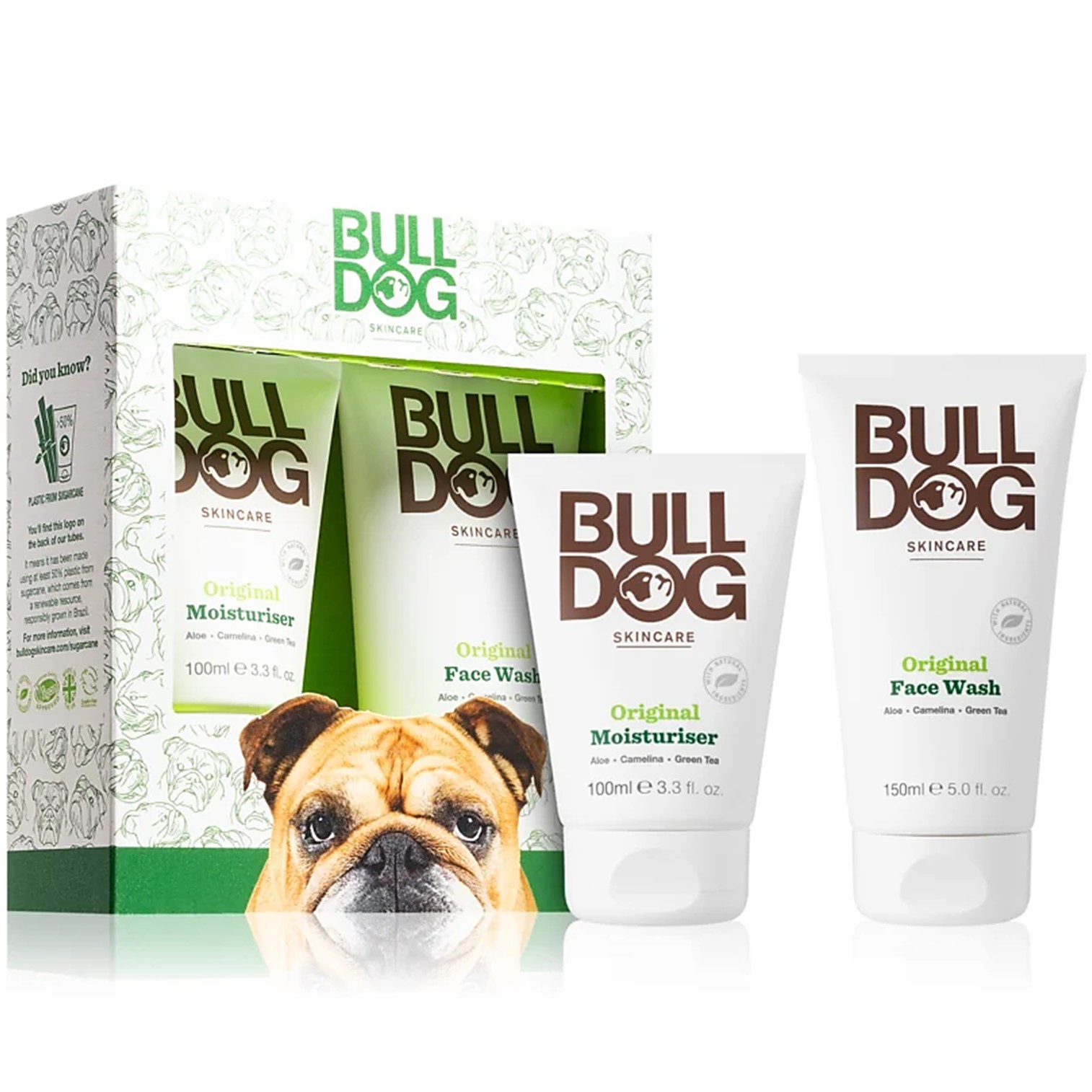 BULLDOG Skincare for Men Original Moisturiser+Face Wash Set ชุดผลิตภัณฑ์ทำความสะอาดและบำรุงผิวหน้าผู้ชายสูตรพิเศษจากต่างประเทศพร้อมส่ง