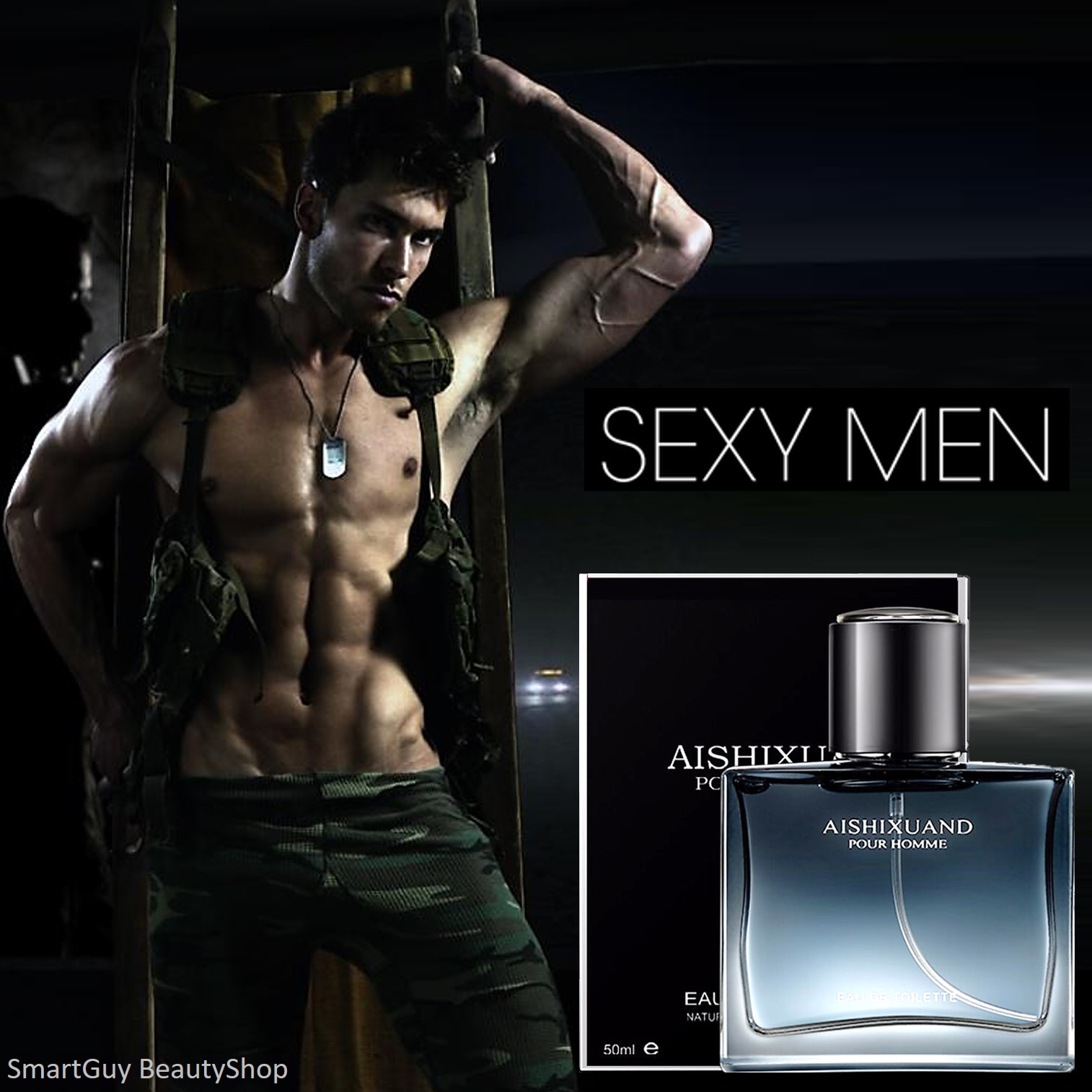 AISHIXUAND Pour Homme Eau De Toilette 50ml. น้ำหอมกลิ่นหอมสปอร์ตอบอุ่นสำหรับผุ้ชายจากต่างประเทศ