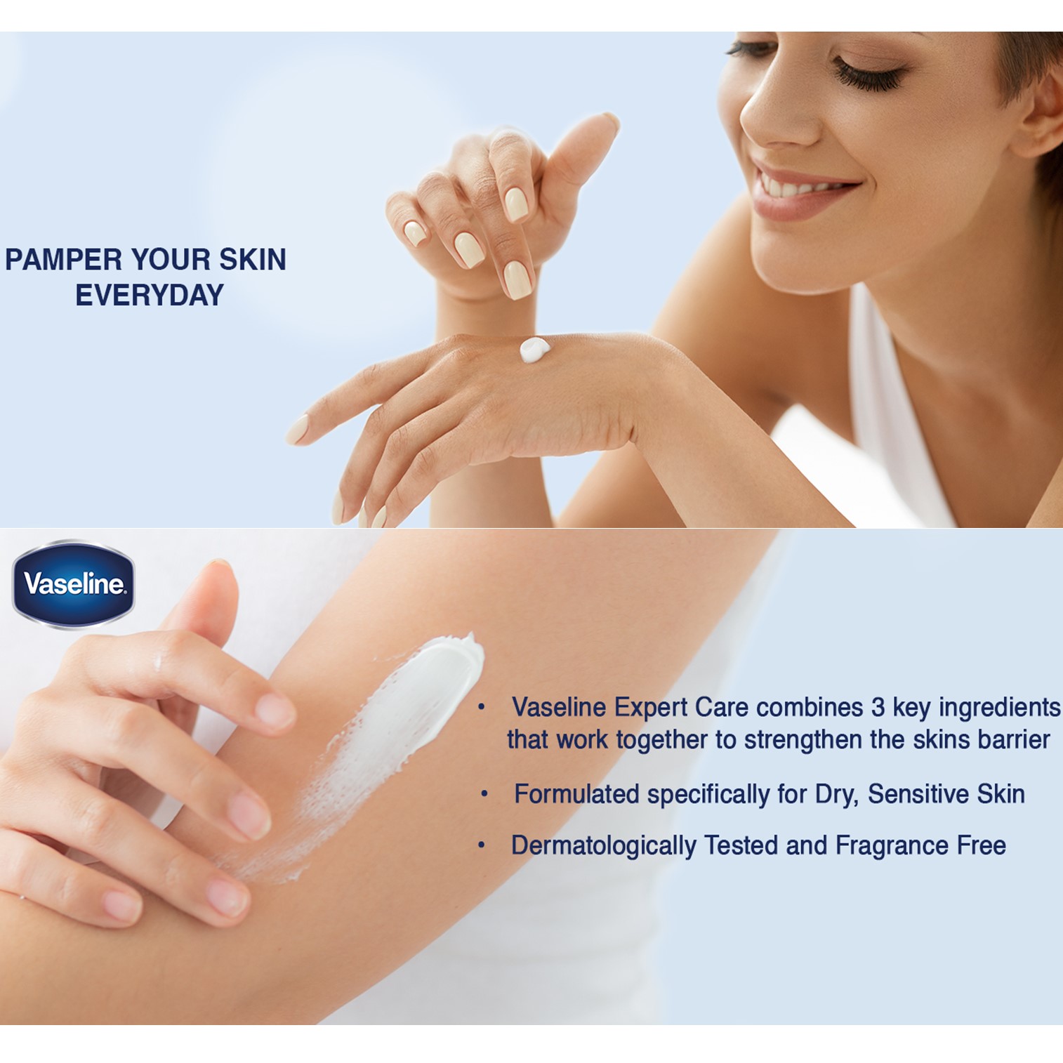 Vaseline Expert Care Colloidal Oatmeal Soothing Body Lotion 550ml โลชั่นบำรุงผิวกายสูตรพิเศษจากวาสลีนสินค้านำเข้าจากต่างประเทศพร้อมส่ง