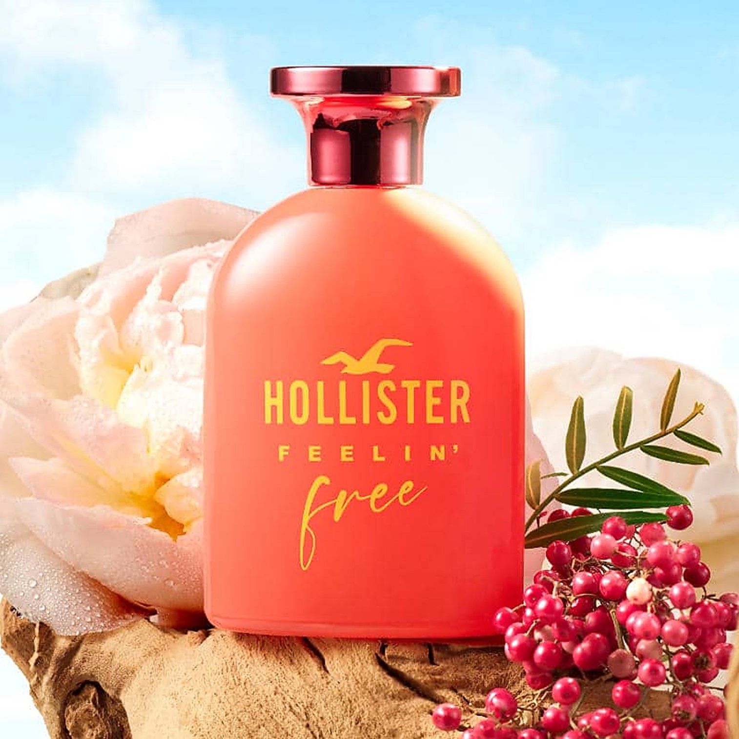 Hollister Feelin’ Free For Her Eau de Parfum 100ml น้ำหอมสำหรับผู้หญิงกลิ่นหอมใหม่สุดพิเศษรับประกันลิขสิทธิ์แท้นำเข้าจากออสเตรเลียพร้อมส่ง