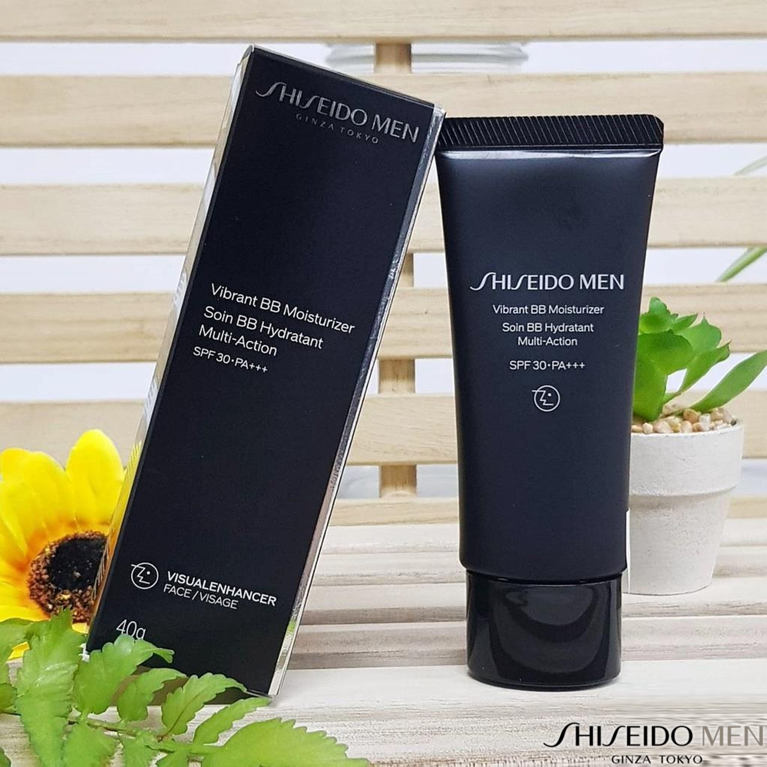 SHISEIDO Men Vibrant BB Moisturizer SPF30 PA+++ 40g บีบีครีมผสมกันแดดเนื้อบางเบาสำหรับผิวหน้าผู้ชายสูตรพิเศษจากญี่ปุ่นของแท้พร้อมส่ง
