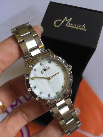 Mwatch Lady Crystal Silver
