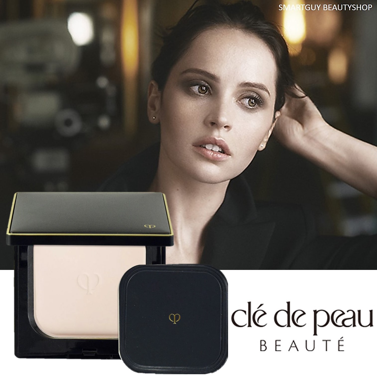 Cle De Peau Beaute POUDRE COMPACTE ESSENTIELLE REFINING PRESSED Honey POWDER แป้งพัฟผสมรองพื้นเนื้อละเอียดบางเบาปกปิดเรียบเนียนพิเศษของแท้จากญี่ปุ่นพร้อมส่ง