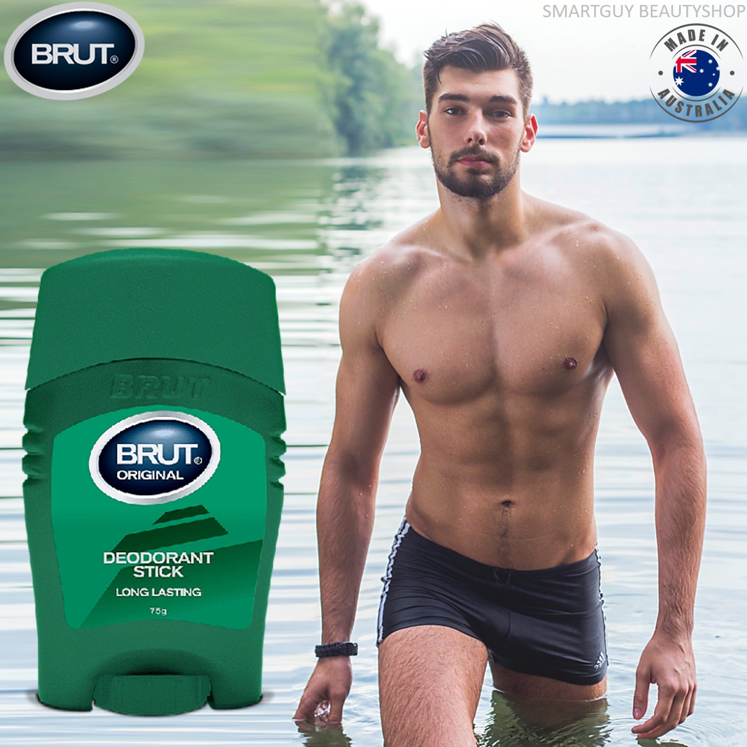 Brut Deodorant Stick Original 75g ผลิตภัณฑ์แท่งสติ๊กระงับกลิ่นใต้วงแขนสำหรับผู้ชายกลิ่นหอมพิเศษสินค้านำเข้านำเข้าลิขสิทธิ์แท้จากต่างประเทศ