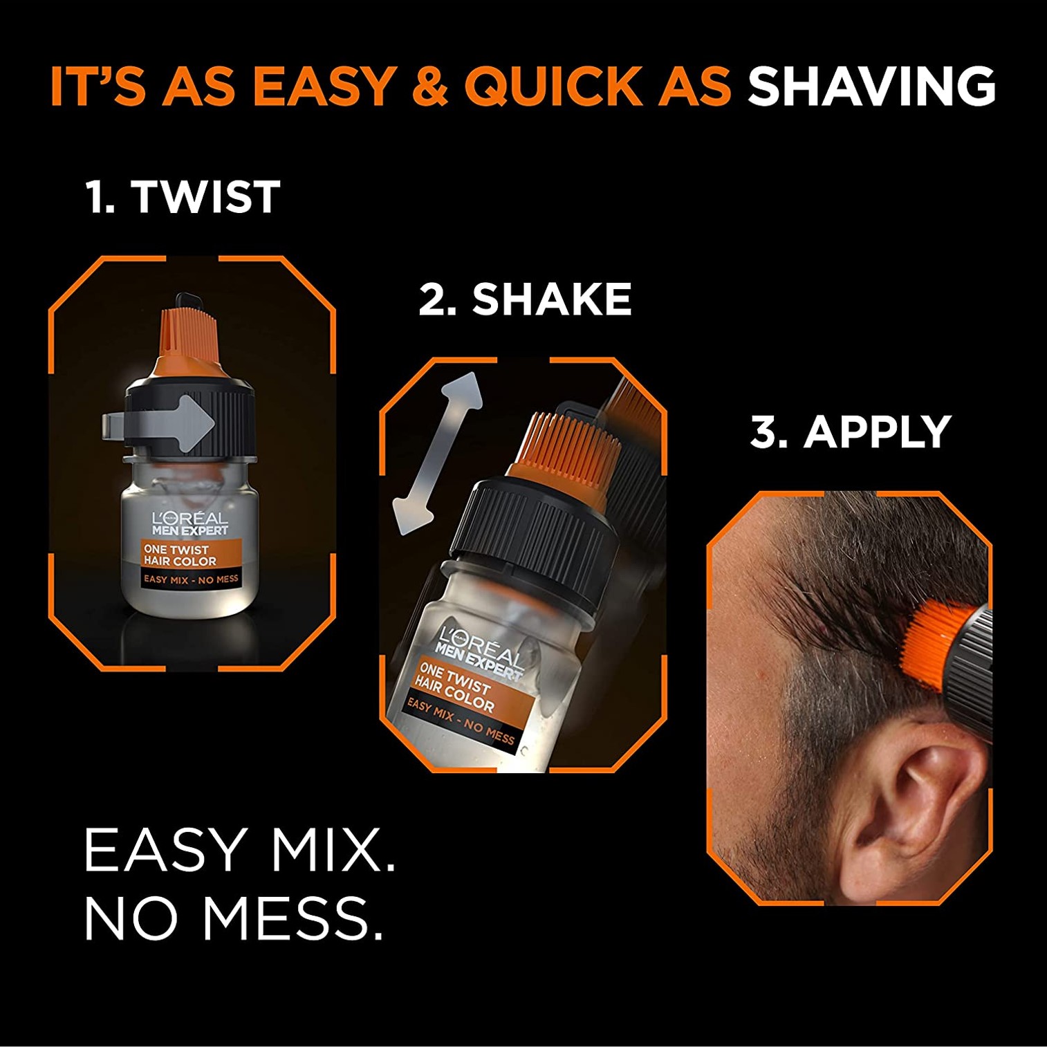 L'Oreal Paris Men Expert Semi Permanent Hair Colour 05 Natural Brown ผลิตภัณฑ์เปลี่ยนสีผมสำหรับผู้ชายสูตรพิเศษจากลอรีอัลปารีส