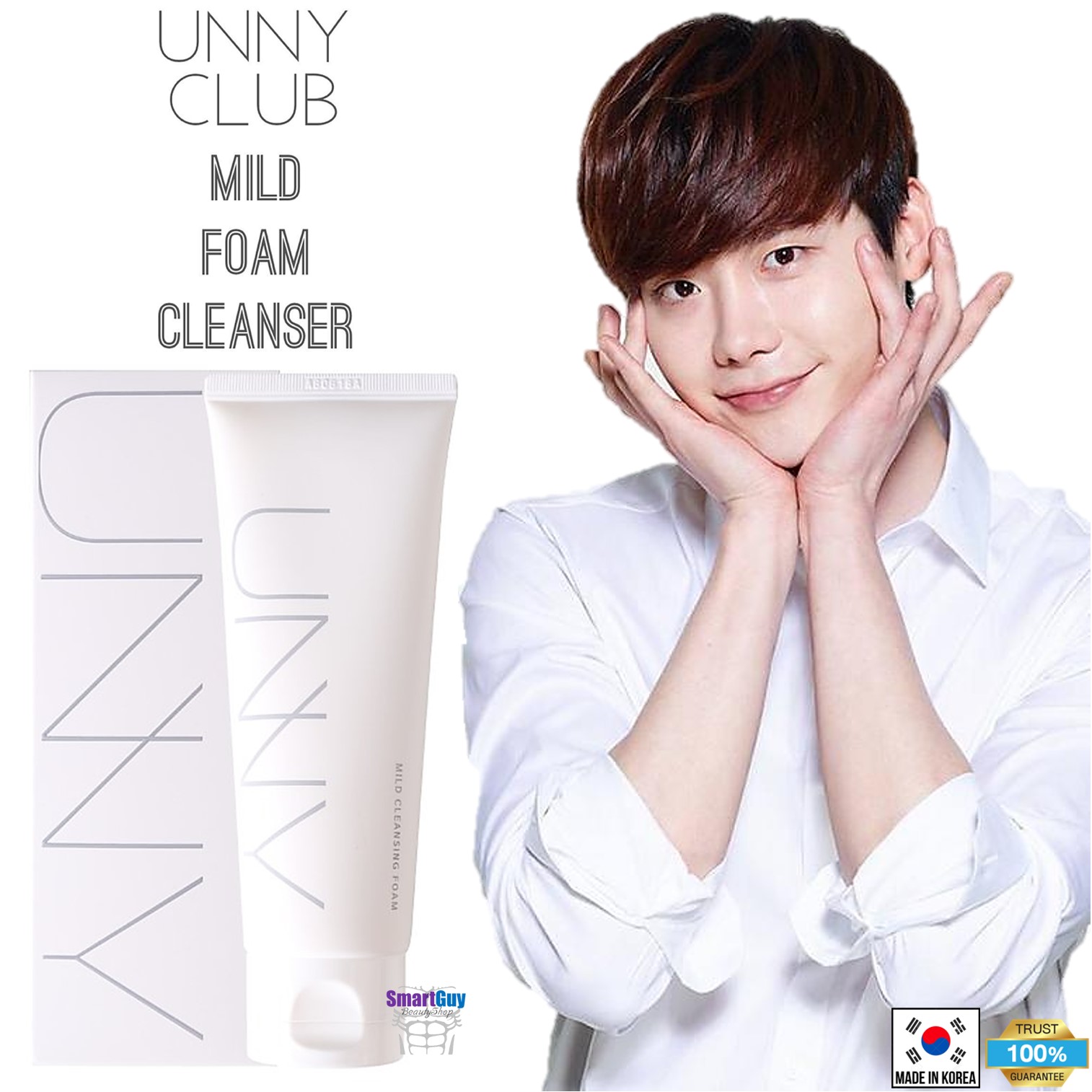คลีนซิ่งโฟมทำความสะอาดผิวหน้าของแท้จากเกาหลีสูตรพิเศษ CLUB UNNY Mild Cleansing Foam 120g.