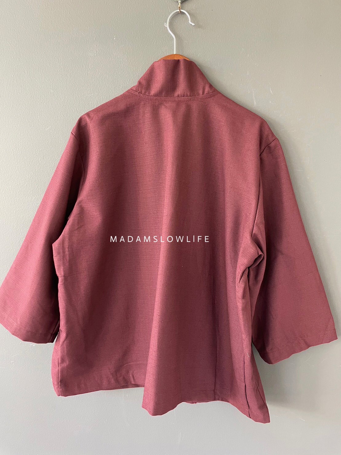 เสื้อคลุม คอตตอน ผ้าคอตตอนมีเทกเจอร์ Size:F