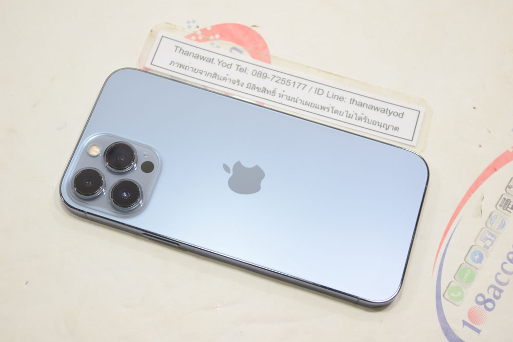 ขาย iPhone 13 ProMax 256GB Sierra blue ศูนย์ไทย เครื่องเดิมๆ แบตยังดี ครบกล่อง
