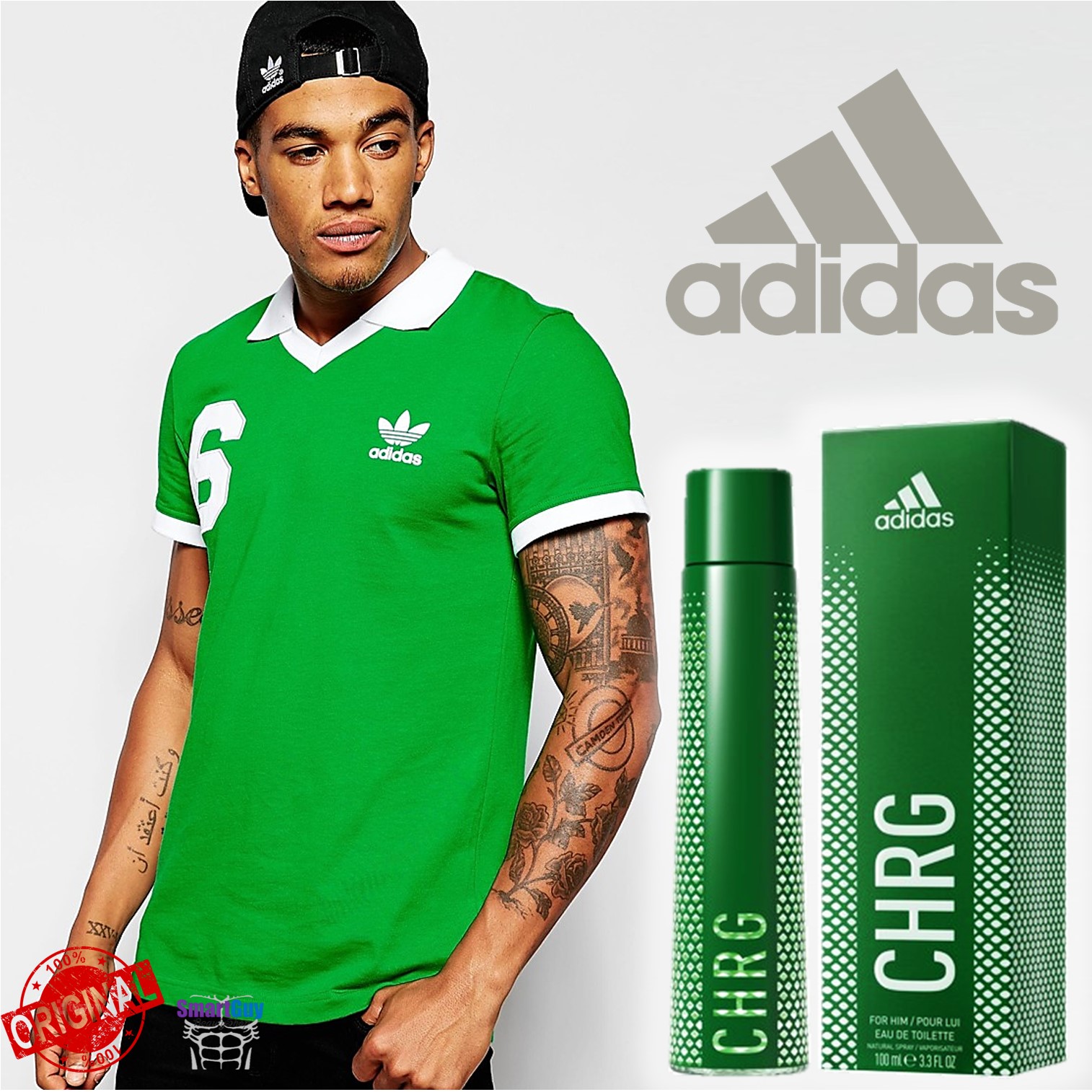 ADIDAS CHRG For Him Pour Lui Eau De Toilette 100ml. น้ำหอมลิขสิทธิ์แท้ซีรี่ย์ใหม่จากแบรนด์อาดิดาส กลิ่นใหม่ฉีกกฏหอมสปอร์ตไฮโซหรูหราผสานความเซ็กซี่แนวใหม่