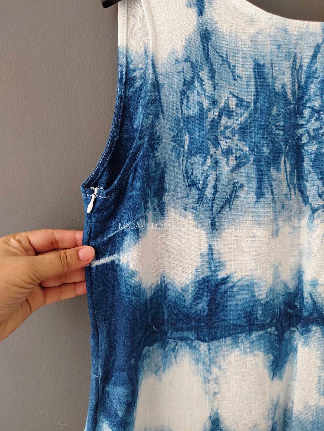 เดรสคอตตอน ย้อมครามธรรมชาติ