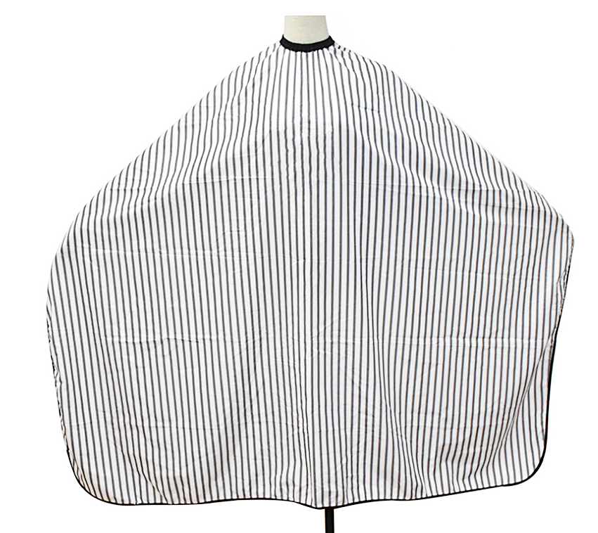 ผ้าคลุมตัดผม แบบคอยืด Vintage (สีขาว-ดำ)