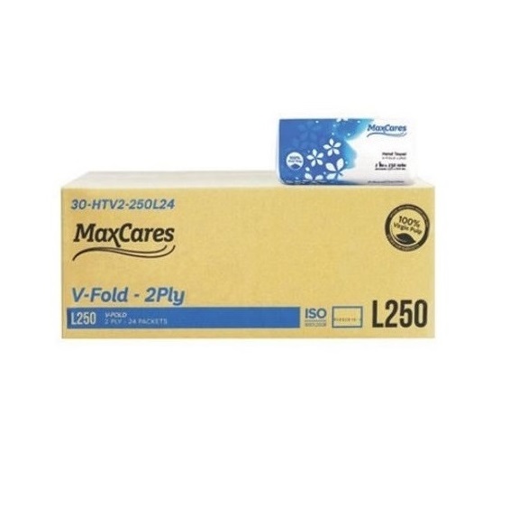 กระดาษเช็ดมือ หนา 2 ชั้น Maxcares