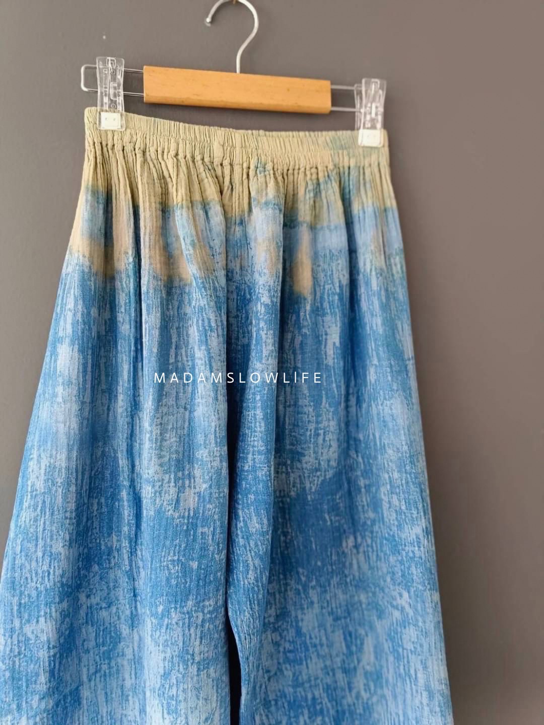 กางเกงขายาว มัดย้อมสีปลอดสารพิษ ฟรีไซต์