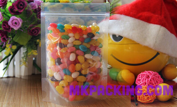 ถุงพลาสติกใส ซิปล็อค ตั้งได้ ขนาด 10x15 + 3cm