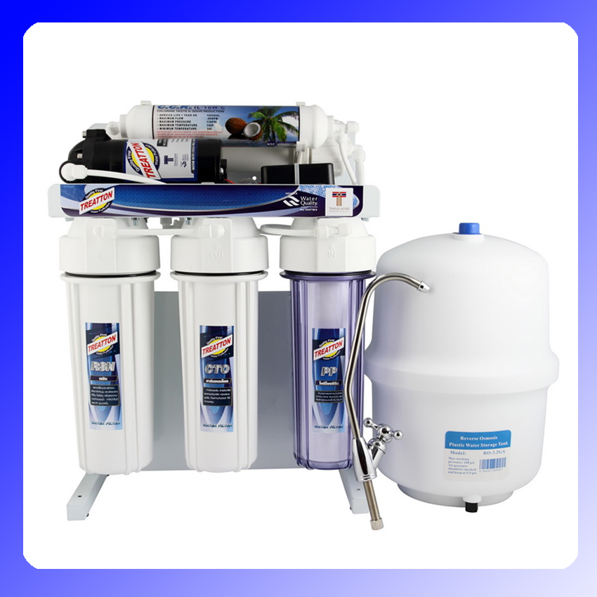 เครื่องกรองน้ำ RO 50 GPD 5 ขั้นตอน TREATTON