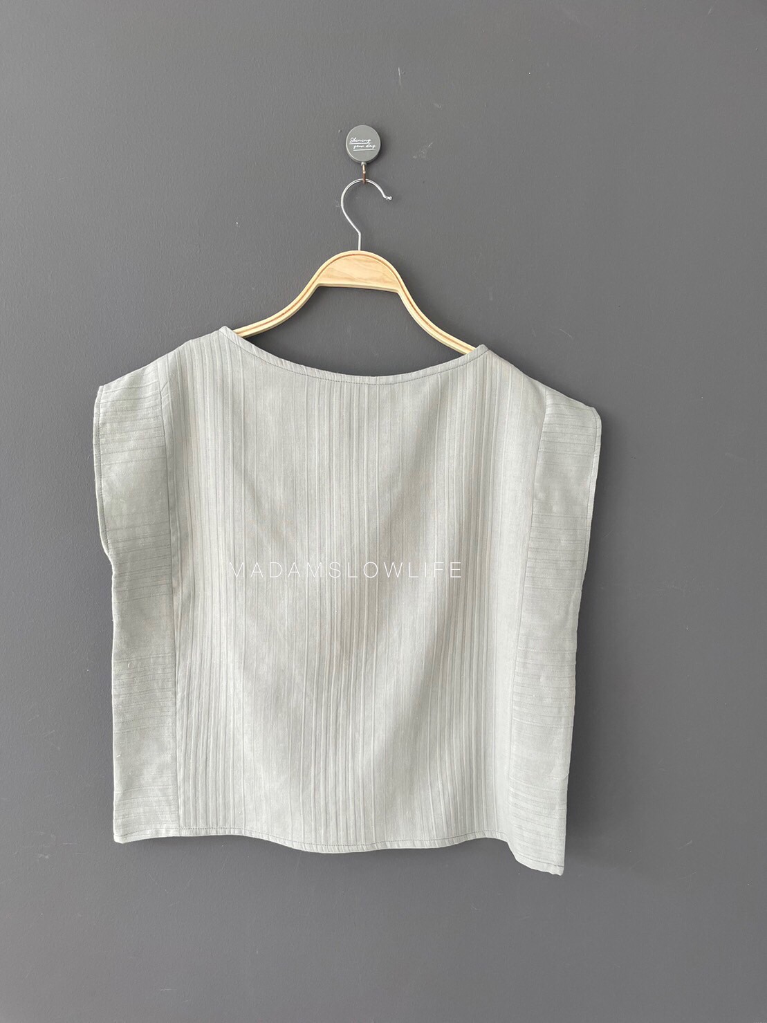 เสื้อผู้หญิง Size :S Size :L งานพิมพ์มือจากบล็อคไม้โดยใช้สีปลอดสารพิษ