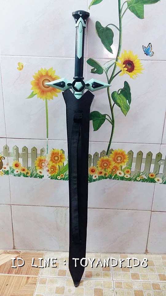 ดาบคอสเพลย์ Sword Art Online ดาบคิริโตะ (Dark Repulser) สีเขียว
