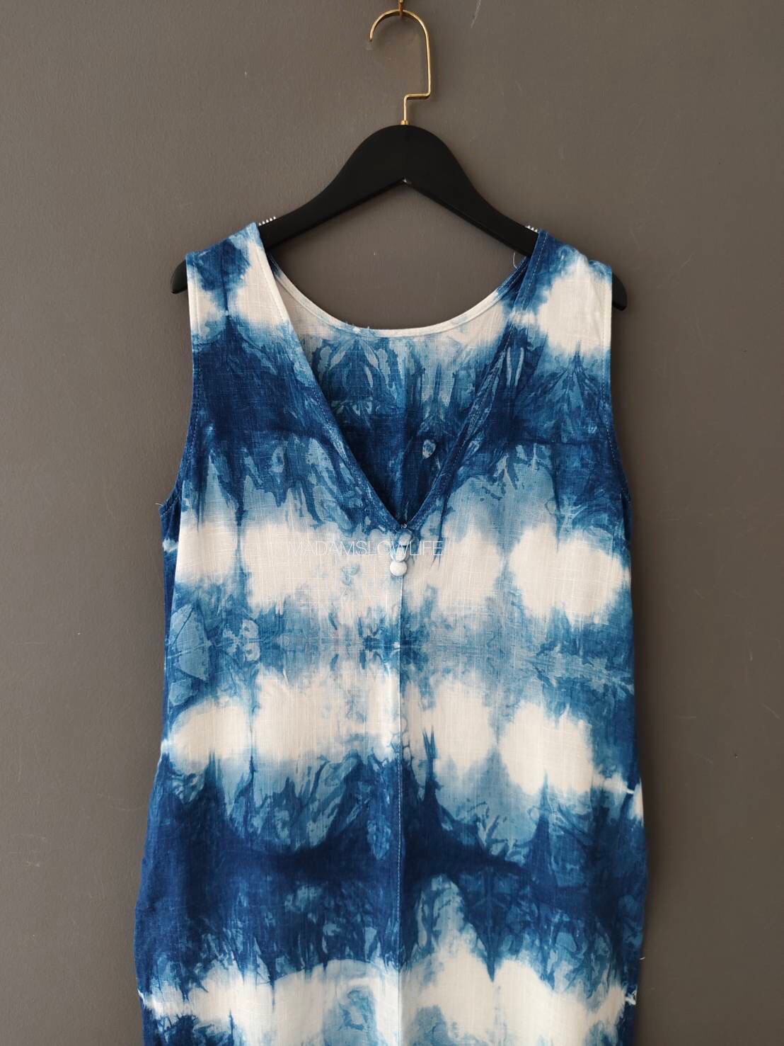 เดรสคอตตอน ย้อมครามธรรมชาติ