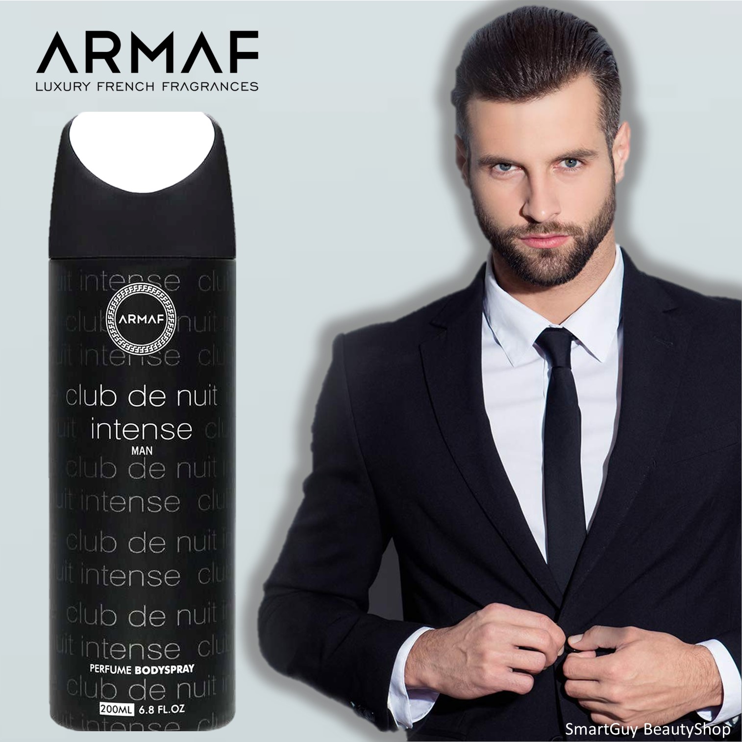 Armaf Club De Nuit Intense Man Perfume Body Spray 200ml สเปรย์น้ำหอมระงับกลิ่นกายกลิ่นหอมสุดพิเศษสำหรับผู้ชายสินค้านำเข้าจากต่างประเทศของแท้พร้อมส่ง