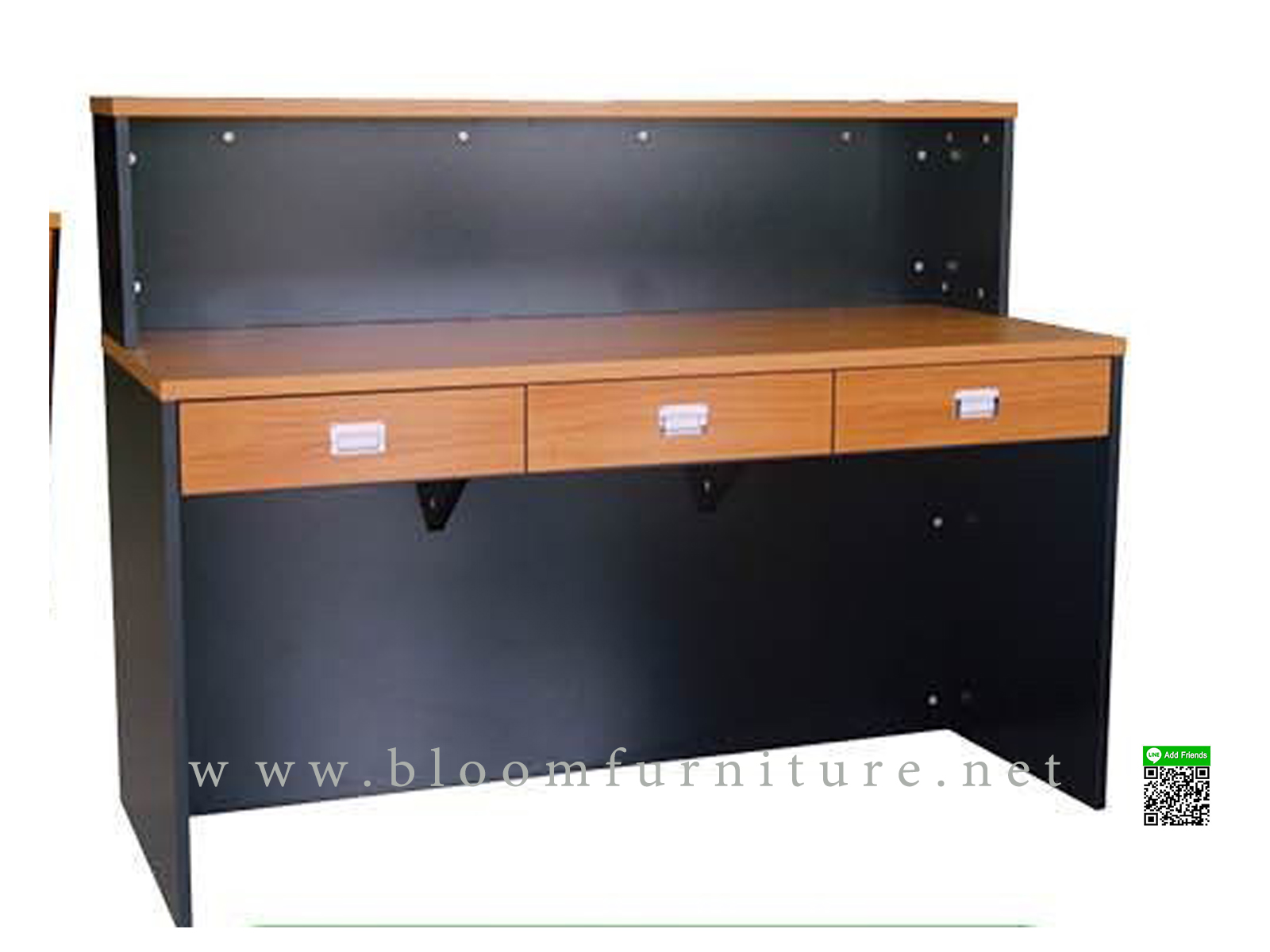 โต๊ะเคาน์เตอร์พร้อมลิ้นชักเก็บของ ขนาด 150x60x75 ซม