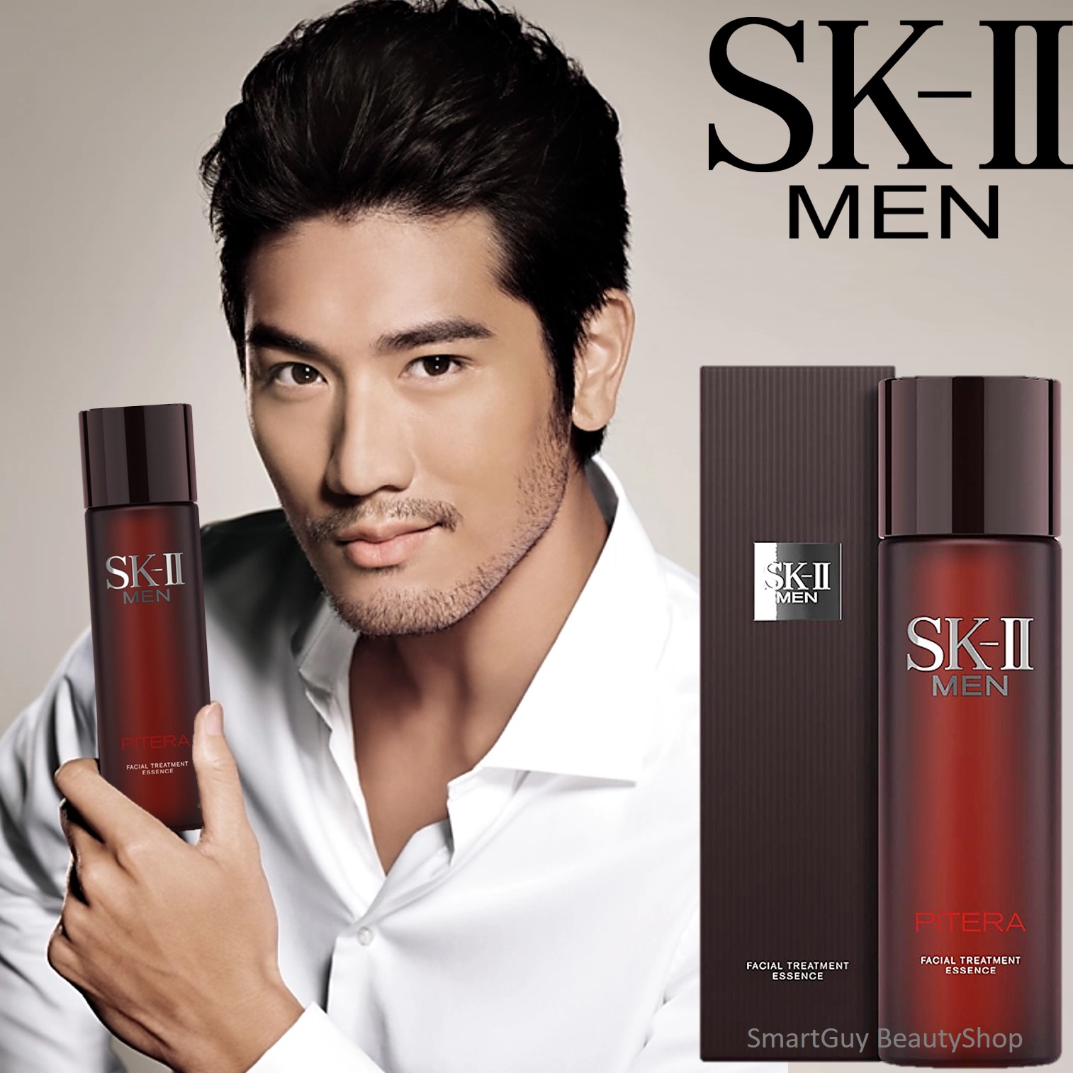 SK-II Facial Treatment Essence For Men 230ml เอสเซ้นต์สูตรพรีเมี่ยมสำหรับบำรุงผิวหน้าผุ้ชายลดริ้วรอยเพิ่มความชุ่มชื้นกระจ่างใสแบบถึงขีดสุด